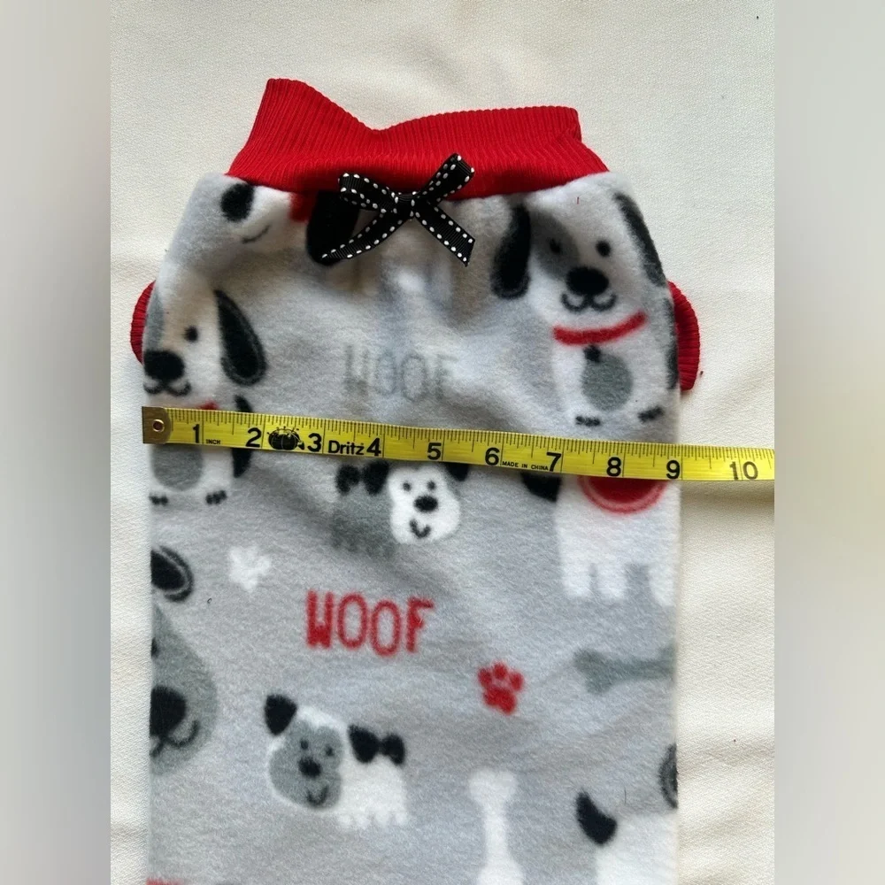 Handmade Fleece Dog Sweater – Medium | Cozy Neutral Aesthetic